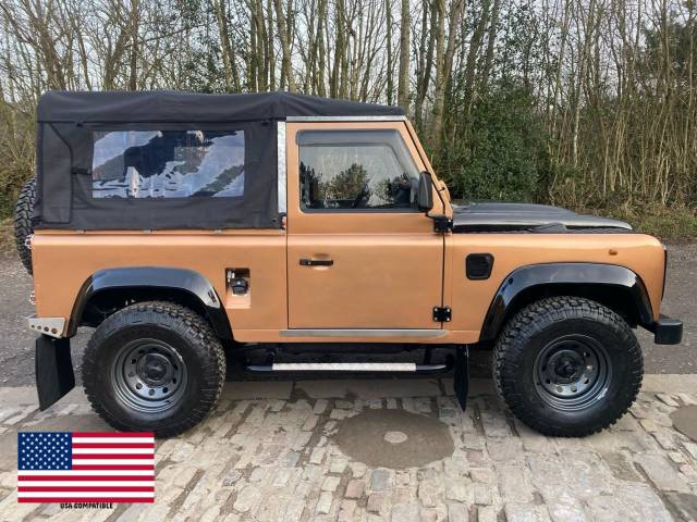 Land Rover Defender 90 2.5 300 Tdi LHD Soft Top *** USA EXPORT*** Convertible Diesel Gold