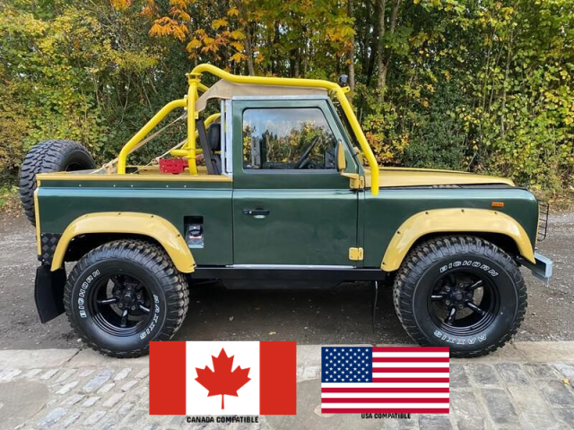 Land Rover Defender 90 2.5 90  COUNTY SOFT TOP **USA EXPORT  LHD *** 1993 Four Wheel Drive Diesel Green